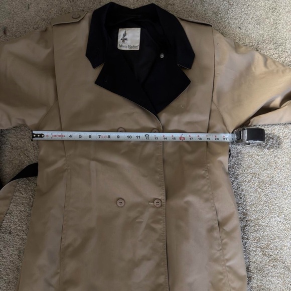 Vintage Misty Harbor Trench Coat - Women's Size 18 - Picture 8 of 9